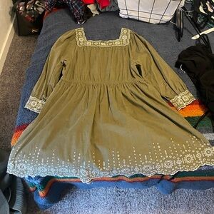 Madewell green corduroy dress XXL